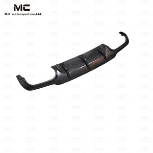 Para Mercedes Benz Clase <span class=keywords><strong>C</strong></span> W204 Difusor de parachoques trasero C63 Estilo <span class=keywords><strong>F</strong></span> Alerón trasero con aletas - Product Image 5
