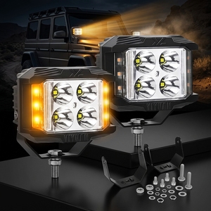 Nueva Luz de Trabajo LED de Doble Color, 12V, 4 Pulgadas, IP67, Impermeable, 35W, 3000LM, para Camiones, ATV, SUV, Barcos - Product Image 1