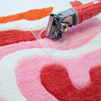 Nouveau modèle électrique touffetage ciseaux tapis sculpteur V forme sculpture tapis pour la fabrication de tapis faits à la main