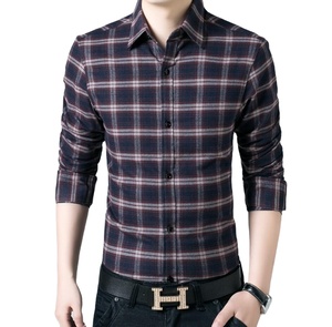 Camicia a Quadri in Puro Cotone OEM per <span class=keywords><strong>Uomo</strong></span>, Manica Lunga, Casual, con Bottoni - Product Image 3