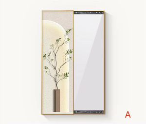 Fashion Design Japanese Decorative Painting <b>Mirror</b> <b>Wall</b>-Mounted Full-Body <b>Mirror</b> for Living Room - Product Image 1