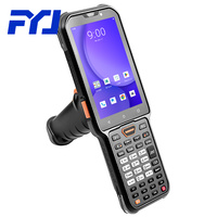 FYJ F9827 Resistente Android Handheld 4 pulgadas 4 + 64GB IP68 Impermeable 15M Escáner de código de barras PDA Logística Computadora de mano