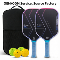 Vente en gros d'usine, conception personnalisée, raquette de pickleball professionnelle haut de gamme Pro 4 Foam Core T700 16MM en fibre de carbone