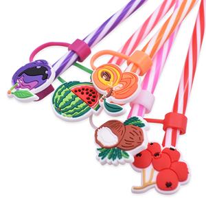 Sombrero de Paja de Alta Calidad con Temática de Frutas de Dibujos Animados, Decoración de Fiesta de Plástico de 10mm, Accesorios de Bar con Sombrilla de Frutas y Tapa Antipolvo - Product Image 2