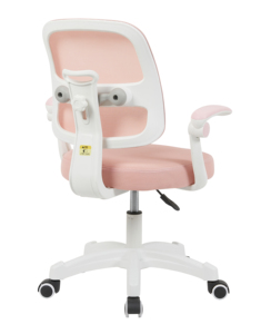 <span class=keywords><strong>Chaise</strong></span> d'étude ergonomique pour enfants, dossier en maille avec siège en tissu, <span class=keywords><strong>chaise</strong></span> de <span class=keywords><strong>bureau</strong></span> pour enfants avec accoudoirs rabattables et roulettes pour la correction de la posture - Product Image 4