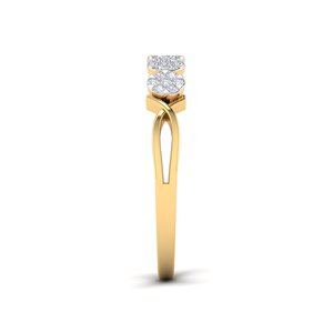 Anillos de Diamantes Cultivados en Laboratorio con Corte Vintage para Mujer, Oro Blanco con Engaste de Canal, Baño de Rodio, Forma de Flor, Anillo de Boda, Certificado IGI - Product Image 2
