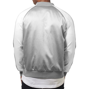 ผู้ชายออกแบบใหม่ที่กำหนดเองซาตินทิ้งระเบิดแจ็คเก็ตสำหรับผู้ชายที่ทำในปากีสถาน - Product Image 4