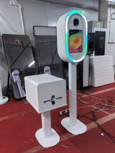 2025 thông minh bên Photo Booth kim loại trường hợp máy ảnh DSLR Photo Booth iPad <span class=keywords><strong>photobooth</strong></span> ngay lập tức in ảnh tự sướng <span class=keywords><strong>kiosk</strong></span> cho 13inch iPad - Product Image 3