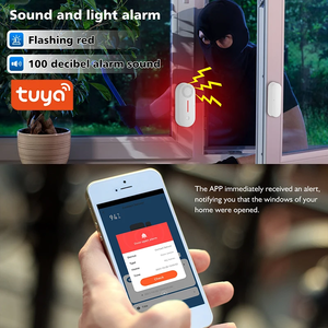 Sensor Inteligente WiFi Tuya para Puerta/Ventana, Alarma de Seguridad con Detección de Apertura/Cierre, Control Remoto por Aplicación, Temporizador de Activación y Desactivación - Product Image 3
