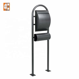 Custom Galvanized Steel Outdoor Freestanding Mailbox <strong>Post</strong> <strong>Box</strong> <strong>for</strong> Outdoor <strong>Home</strong> or Garden Use Mailbox Letter <strong>Box</strong> - Product Image 4