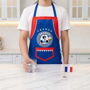 Delantal de Poliéster Impermeable Personalizado al por Mayor para la Temporada de la Copa Mundial, con Estampado de Bandera Nacional, Delantal de Cocina, Precio al por Mayor - Product Image 1