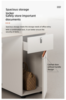 Bureau de travail ergonomique moderne avec tiroirs de rangement - Table d'ordinateur en bois minimaliste intégrée