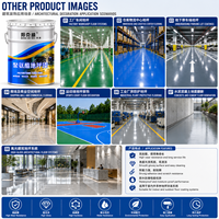 Peinture pour sols en polyuréthane aqueux, directement de l'usine, revêtement de sol haute résistance avec une forte adhérence