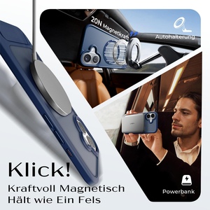 Étui LISEN pour <span class=keywords><strong>iPhone</strong></span> 17 Pro Max, orange cosmique, fin, mat, magnétique, avec support caché, coque de téléphone élégante et antichoc - Product Image 2