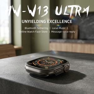 นาฬิกาอัจฉริยะ HW W13 Ultra รองรับการโทรผ่านบลูทูธ เล่นเพลงในเครื่อง รับข้อความ ตอบกลับด้วยเสียง ใช้งานได้ทุกฤดู ผลิตในประเทศจีน - Product Image 2
