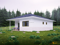 Villas préfabriquées de luxe bon marché pour le glamping d'hôtel petites maisons faciles à assembler avec panneau sandwich pour abri d'auto à vendre