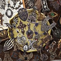 Lot de 15 feuilles de stickers vintage en relief pour journal, série Grimoire Gothique