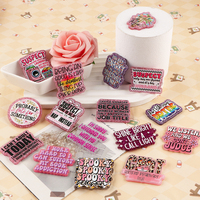 Breloques design à paillettes en plastique acrylique personnalisées Bobine d'insigne rétractable sans support Porte-badge et accessoires