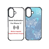 Usine En Gros Anti Choc TPU Pare-chocs Sans Fil De Charge Vierges Sublimation Téléphone Cas pour iPhone 17
