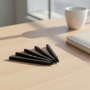 Stylos en caoutchouc carrés personnalisés de haute qualité avec logo, clip métallique, stylos promotionnels pour la publicité scolaire - Product Image 6