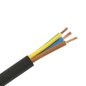 Armonizado aprobado pesado detrás de núcleo de cobre, h07rn-f 3g6 3g10 3g2 5 mm2 de goma Flexible cable de alimentación