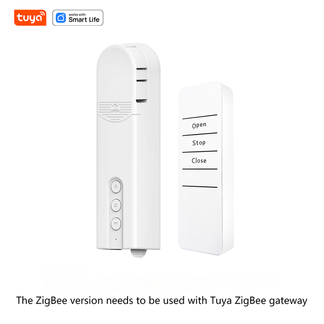 Tuya Zigbee Mini Modern Smart Home Battery Indoor Blind Motor Voice Control Bluetooth Digital App Living Room Balcony Kitchen
