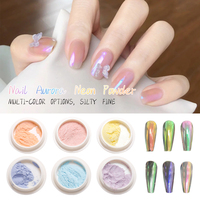 Poudre à ongles pailletée, 6 couleurs/ensemble, effet miroir magique, caméléon, pour l'art de manucure et de pédicure, haute qualité, offre spéciale