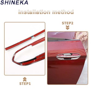 Gran oferta de accesorios exteriores para coche, el más nuevo juego de anillos embellecedores de manija de puerta ABS para <span class=keywords><strong>Ford</strong></span> <span class=keywords><strong>Mustang</strong></span> <span class=keywords><strong>2015</strong></span> + - Product Image 5