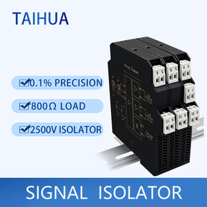 Isolateur de signal de courant industriel 2 entrées 2 sorties 4-20mA/0-20mA, isolation 2500V, haute précision 0,1%, montage sur rail DIN mince 12,8 mm, DC24V - Product Image 6