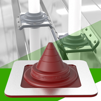 Joint de pénétration de fil de conduit de botte de tuyau PV étanche pour le montage de la boîte de jonction clignotant raccords de conduit essentiels