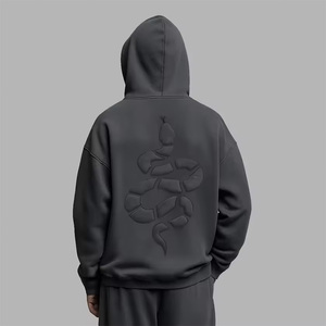 <span class=keywords><strong>Felpa</strong></span> con Cappuccio da Uomo Personalizzata di Alta Qualità con Tasca con <span class=keywords><strong>Zip</strong></span> Design Sportivo Casual Pesante - Product Image 2