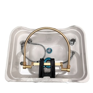 Kisen Bac à shampoing et lavabo de spa pour la tête, économique et pratique, pour le marché américain, avec chauffe-eau à 2 réservoirs - Product Image 1