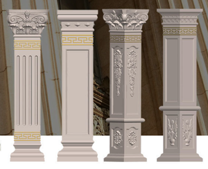 2022 yeni dekoratif plastik beton roma parlak yuvarlak ayağı kalıp - Product Image 5