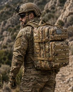 Mochila Táctica de Camuflaje para Exteriores – Mochila de Senderismo Estilo 3P de Gran Capacidad - Product Image 1