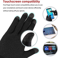 Gants de jeu, gants de jeu tactiles pour doigts en matériau de fibre nano-argent hautement sensible, paume en gel de silice à points antidérapants