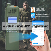 Baofeng AR-152 PRO Walkie Talkie GPS 10W Pemrograman AM/FM 1000CH Senter LED VOX Radio Dua Arah untuk Hiking Camping