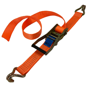 Sangles d'arrimage en polyester 100% <span class=keywords><strong>ERGO</strong></span> 50mm (2 pouces) avec poignée en plastique, orange, à cliquet, pour le transport de charges en gros - Product Image 4