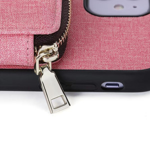 Funda de teléfono con cremallera de Color sólido 2025 para <span class=keywords><strong>iPhone</strong></span> 17 16 15 14 13 12 11 Pro Max <span class=keywords><strong>SE</strong></span> X XR XS MAX, tarjetero, funda trasera - Product Image 6