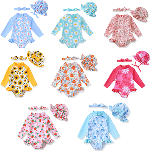 <span class=keywords><strong>Maillot</strong></span> <span class=keywords><strong>de</strong></span> <span class=keywords><strong>bain</strong></span> une pièce à manches longues pour bébé fille, avec chapeau, bandeau, fermeture éclair, <span class=keywords><strong>maillot</strong></span> <span class=keywords><strong>de</strong></span> <span class=keywords><strong>bain</strong></span> <span class=keywords><strong>de</strong></span> plage pour bébé, protection solaire UPF 50 - Product Image 1