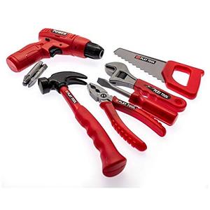 Ensemble d'outils en plastique pour enfants ceinture de travail avec accessoires bricolage Construction semblant jouer perceuse de travail pour les enfants - Product Image 2