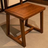 Meuble-lavabo en bois massif Table de maquillage Catalpa Bois Simple Mode Mobilier de chambre à coucher Banc miroir Rangement catégorique