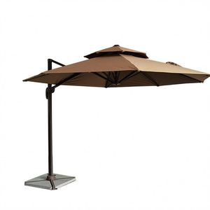 <span class=keywords><strong>Parasol</strong></span> de terrasse <span class=keywords><strong>déporté</strong></span> robuste et résistant au vent en polyester écologique avec logo personnalisé pour la vente en gros - Product Image 4