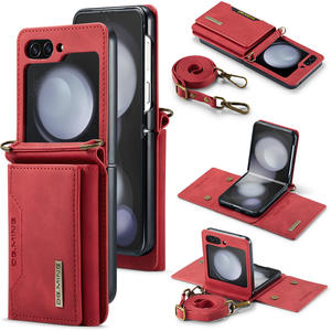 Funda de teléfono con billetera móvil de negocios creativos de cuero cuadrado a la moda para Samsung <span class=keywords><strong>Galaxy</strong></span> <span class=keywords><strong>Z</strong></span> Fold <span class=keywords><strong>3</strong></span> 4 5 5g <span class=keywords><strong>Clip</strong></span> de cinturón cadena <span class=keywords><strong>Z</strong></span> Flip 5 - Product Image 5