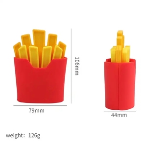 Offre Spéciale jouets empilables en silicone sans BPA <span class=keywords><strong>Puzzle</strong></span> éducatif inspiré par Hamburger frites pour enfants modèle dans un emballage en boîte - Product Image 3