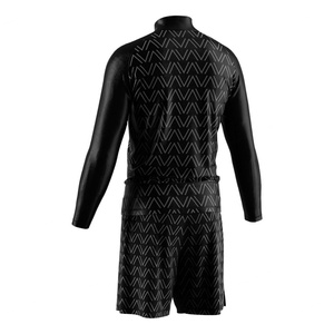 ชุดวอร์มอัพสำหรับต่อสู้แบบมีโลโก้สั่งทำได้ ไซส์พลัส ผ้าคูลดรายคุณภาพสูง สำหรับซับลิเมชั่น  ชุดซิงเกิลต์เปล่าสำหรับมวยปล้ำ - Product Image 2