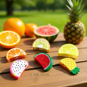 Fermacapelli a forma di artiglio di frutta da 7 cm, colorati, per donne e ragazze - Product Image 3