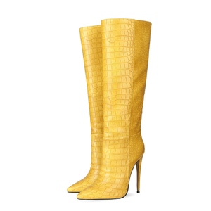 <span class=keywords><strong>Stivali</strong></span> <span class=keywords><strong>alti</strong></span> al ginocchio da <span class=keywords><strong>donna</strong></span> alla moda Sexy a punta con <span class=keywords><strong>tacco</strong></span> alto da <span class=keywords><strong>donna</strong></span> - Product Image 6