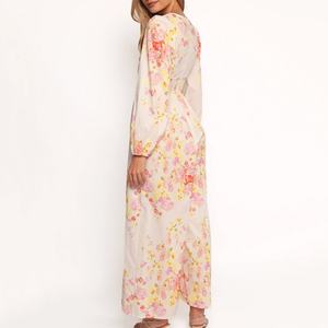 Mono Largo con Escote Profundo en V y Estampado para Mujer, Diseño de Fábrica, Alta Calidad, Rayón, Talla Grande - Product Image 4