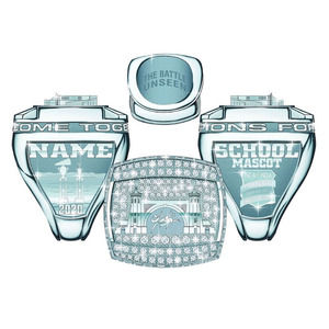 Anillo de campeonato personalizado hecho de latón, anillos de campeón de baloncesto para premios deportivos - Product Image 2