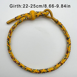 Hợp thời trang màu vàng tay dệt chuỗi charm <span class=keywords><strong>Bracelet</strong></span> unisex thời trang quà tặng ý tưởng cho các cặp vợ chồng hoặc bạn bè tốt nhất - Product Image 3